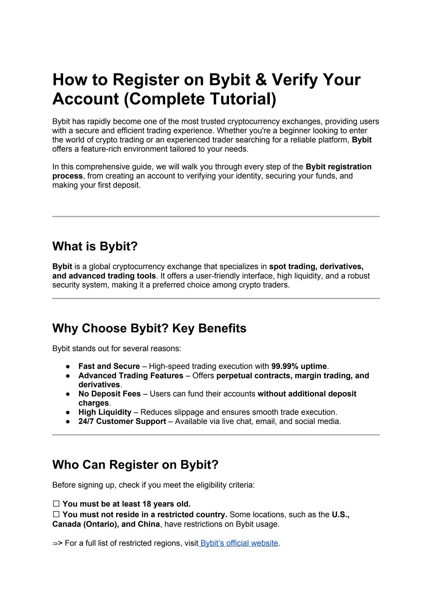 How to Register on Bybit & Verify Your Account (Complete Tutorial) by  Ngay15n403 Mit - Issuu