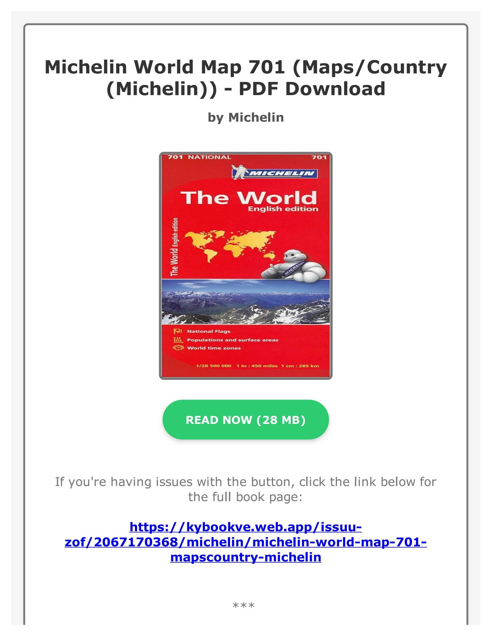 EBOOK Michelin World Map 701 Maps Country Michelin By Michelin By Page 1 Social Preview