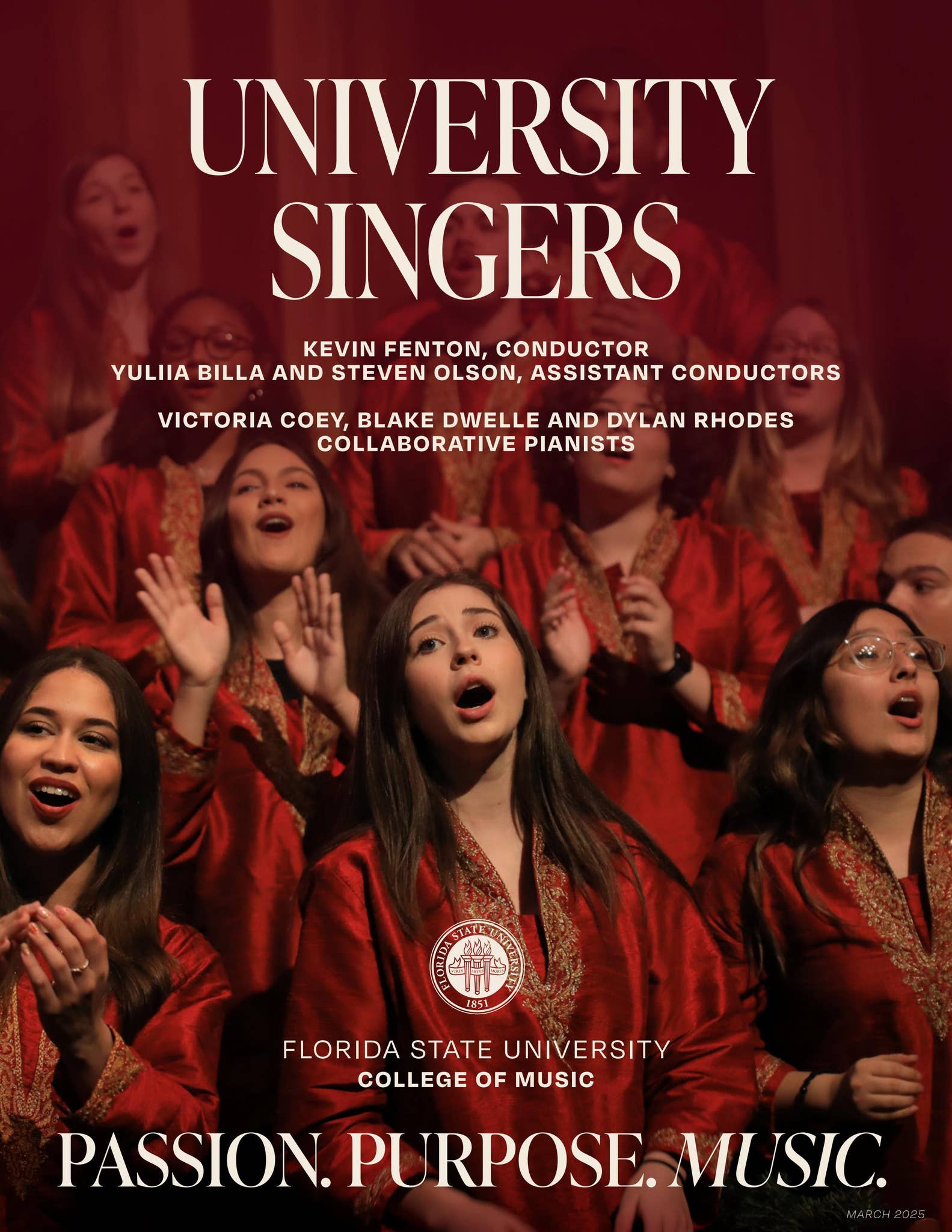 Program De Singer University Singers 2025 Tour program by Florida State University ...