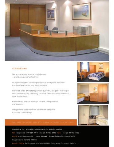 StudioLine Workplace Environments 家具目录 · Healthcare Environments 家具 and 坐具 第 16 页