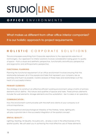 StudioLine Workplace Environments 灯饰目录 · Services Screen 第 19 页