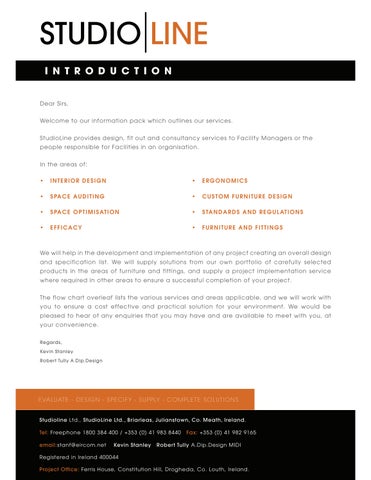 StudioLine Workplace Environments 灯饰目录 · Services Screen 第 2 页