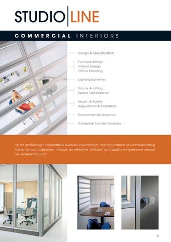 StudioLine Workplace Environments 灯饰目录 · Services Screen 第 5 页