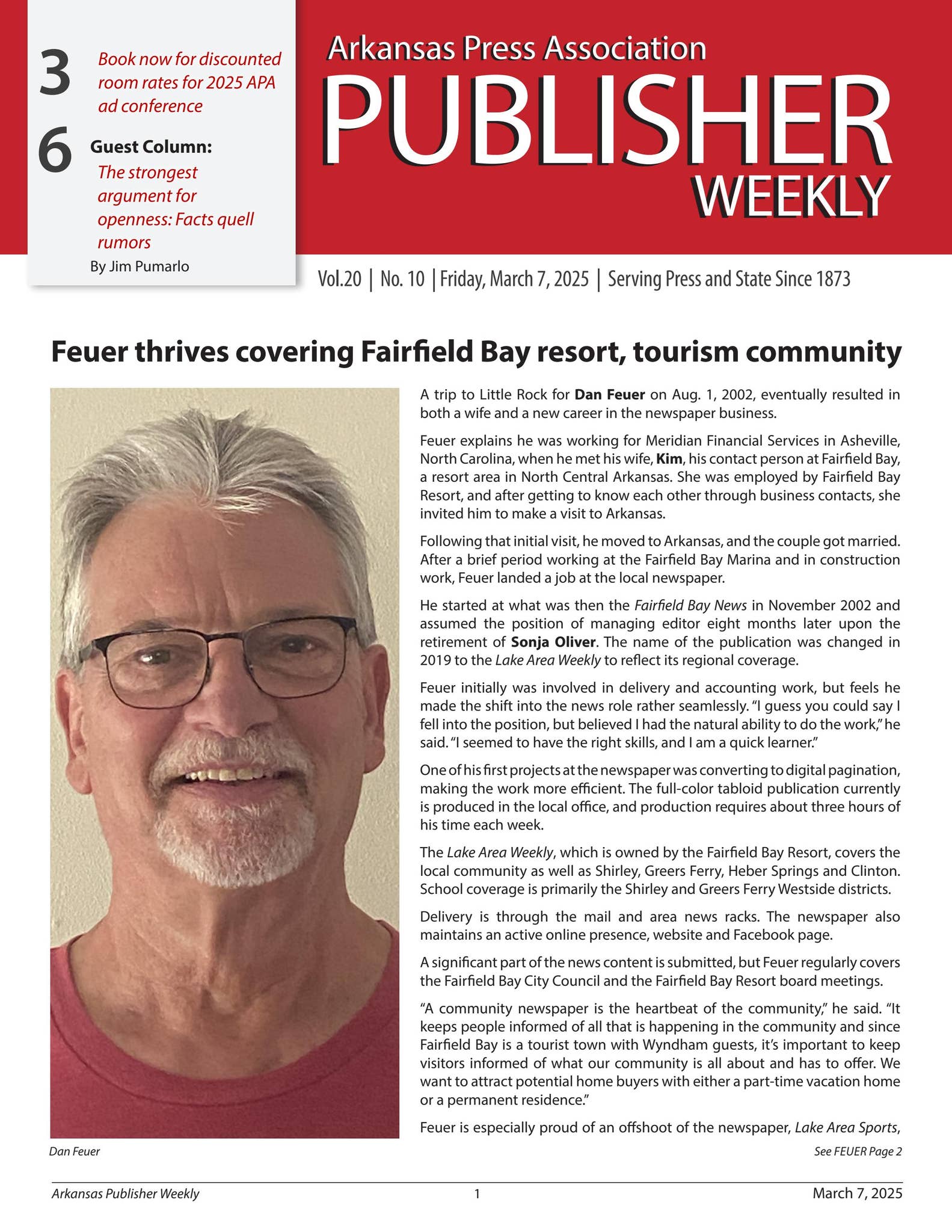 Arkansas Publisher Weekly March 7, 2025 by Arkansas Press Association