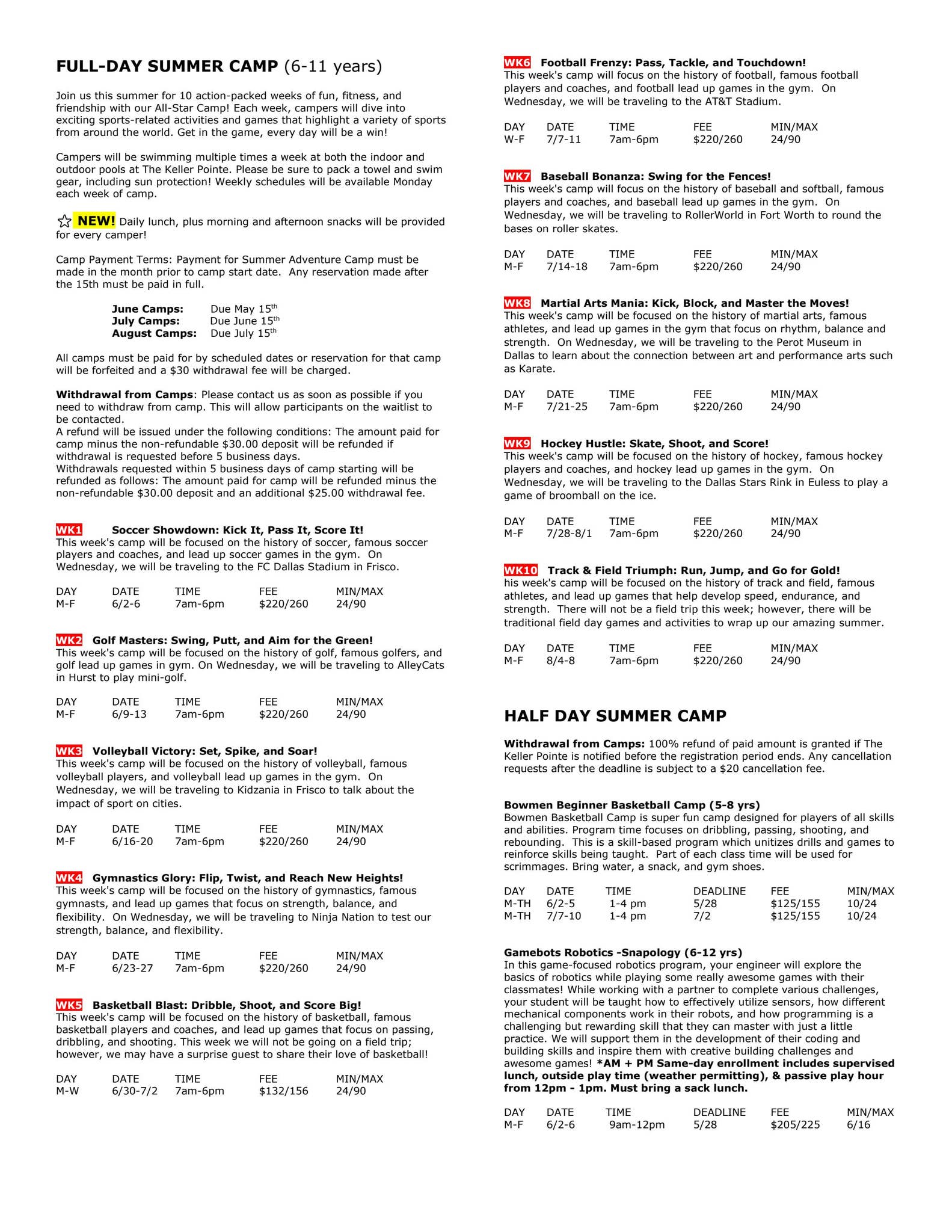 Course Guide Keller TKP 2025 Summer Camp Guide by Keller Parks and Recreation - Issuu