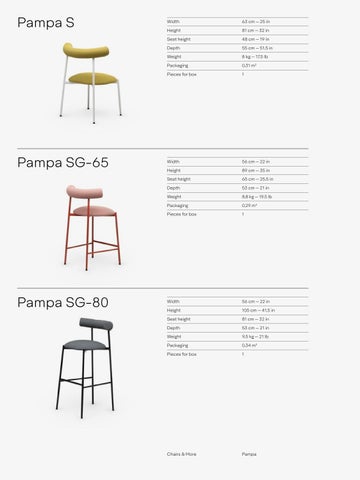 Chairs&More | Pampa | 家具手册 | P4 第 10 页