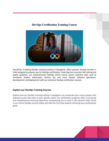 DevOps Certification Training Course by AWS SysOps Certification - Issuu