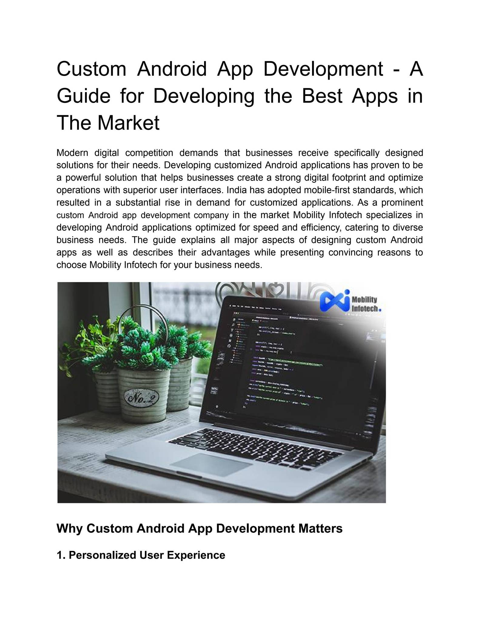 Custom Android App Development - A Guide for Developing the Best Apps ...