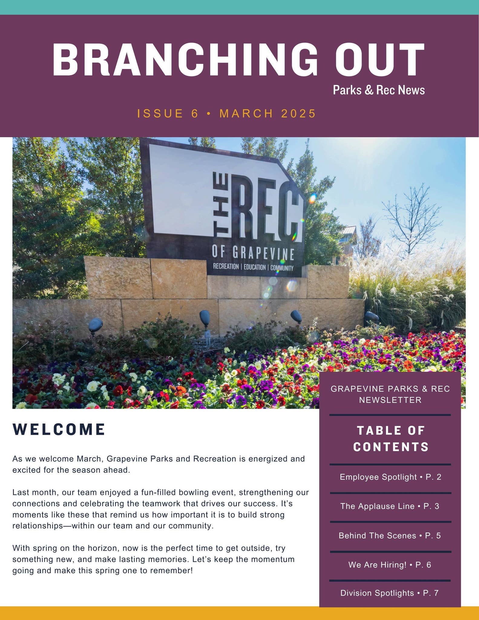Branching Out Parks & Rec News Issue 6 by Go Grapevine - Issuu