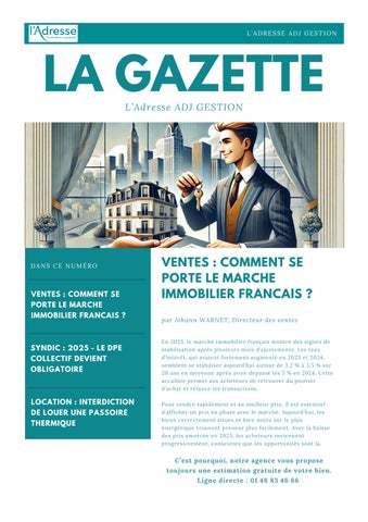 NEWSLETTER AVRIL 2025