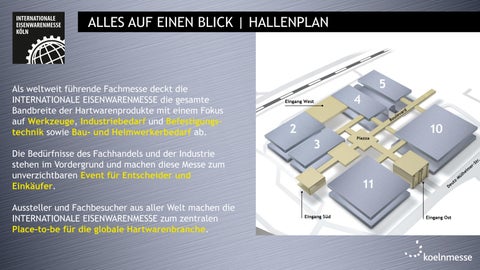 INTERNATIONALE EISENWARENMESSE 2026 - Ausstellerguide 第 3 页