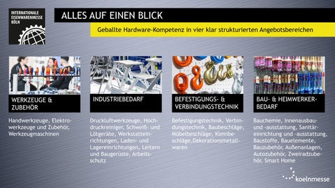 INTERNATIONALE EISENWARENMESSE 2026 - Ausstellerguide 第 4 页