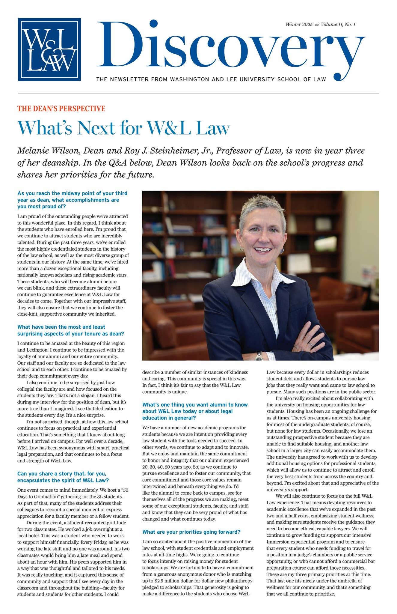 W&L Law Discovery - Winter 2025 by Washington and Lee School of Law - Issuu