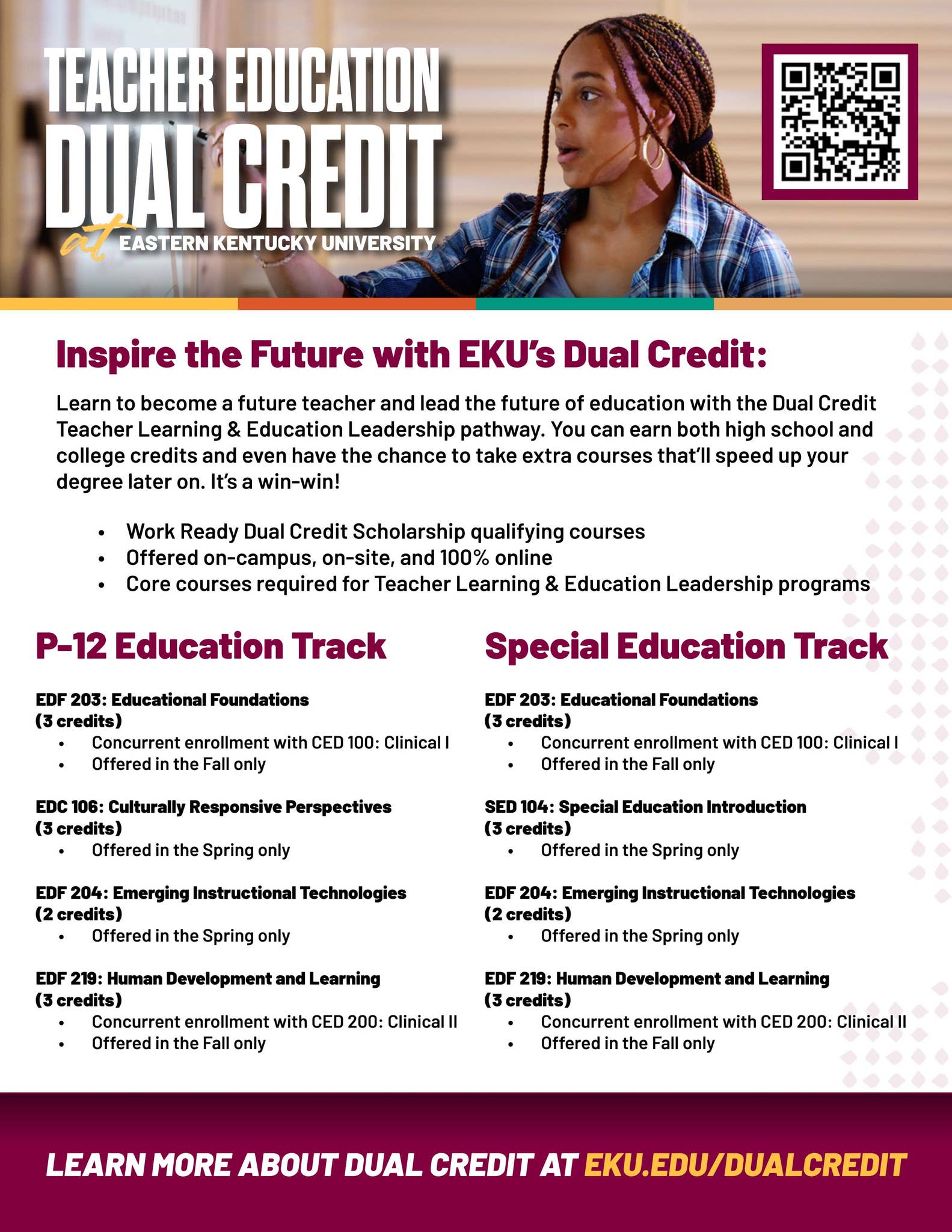2024-2025 EKU Dual Credit Teacher Education Pathway by Eastern Kentucky ...