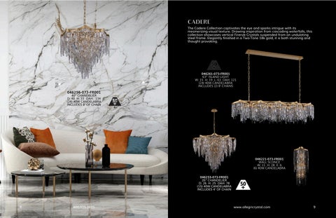 Kalco Lighting 灯饰目录 · ALLEGRI 冬季 2025 MASTER SUPPLEMENT DIG 第 6 页