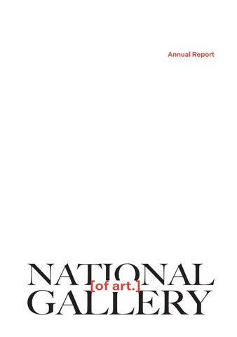 The National Gallery of Art Annual Report
