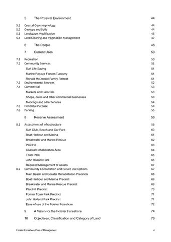 Forster Foreshore Plan of Management 第 4 页