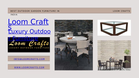 Best Outdoor Garden Furniture in India