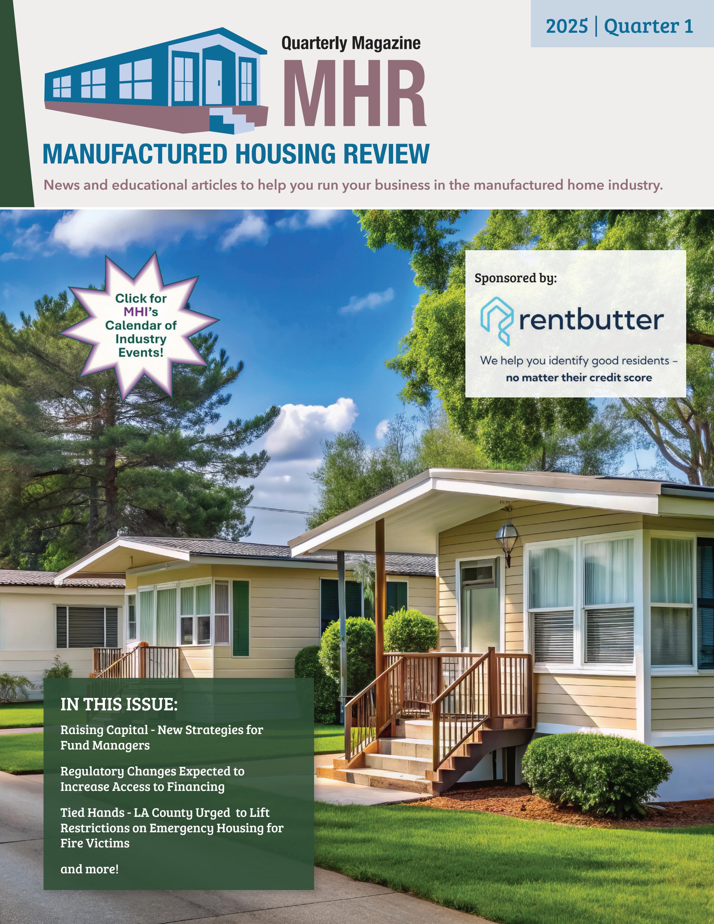 Manufactured Housing Review - 2025 Q1
