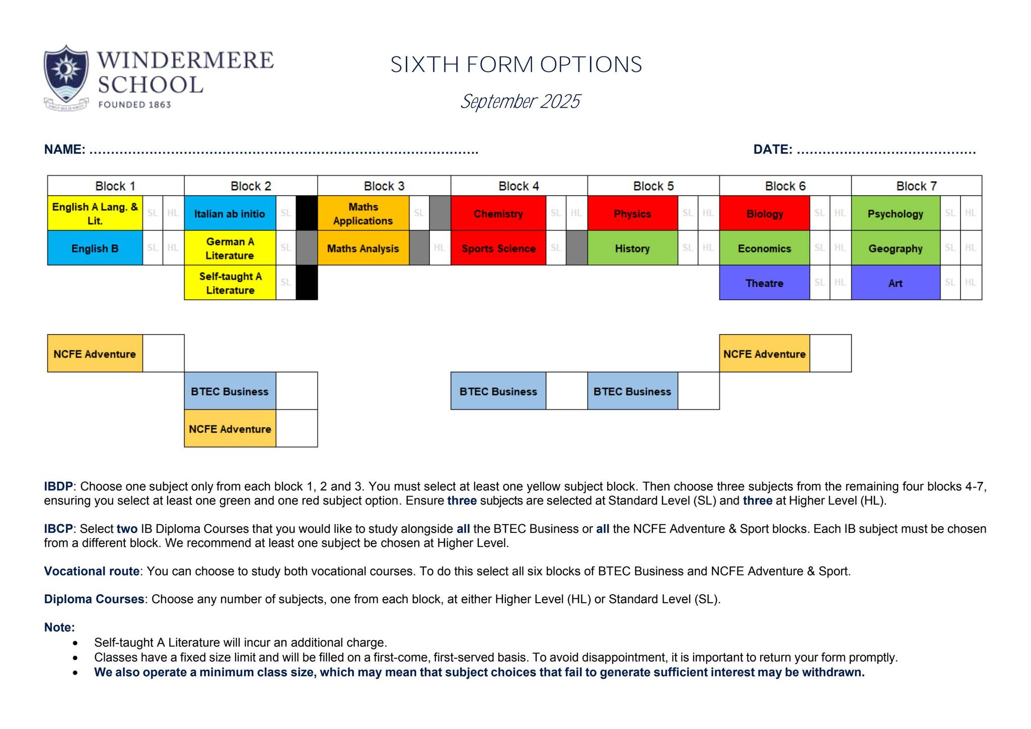 Windermere School Sixth Form Options by windermeresch - Issuu
