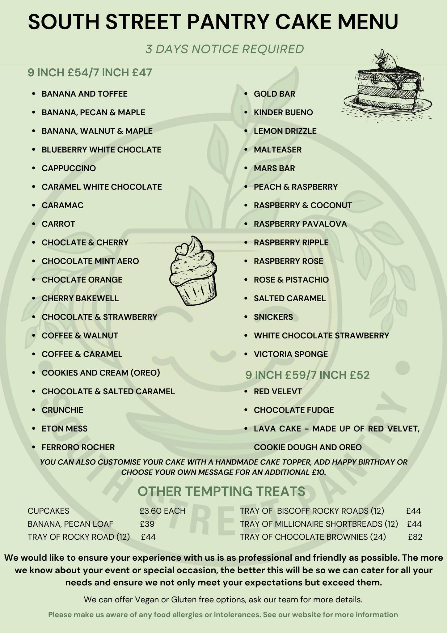 Sweet Course Menu Ss15 Copy of CAKE MENU (4) by Philip Evans - Issuu