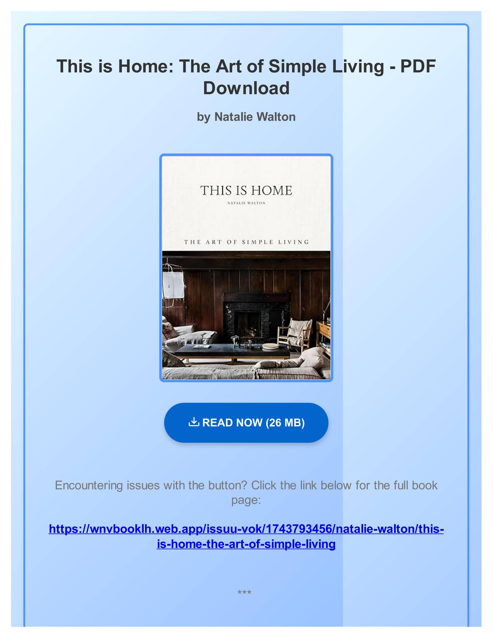 THIS IS HOME The Art of Simple Living 洋書 This is Home: The Art of Simple Living: Walton, Natalie