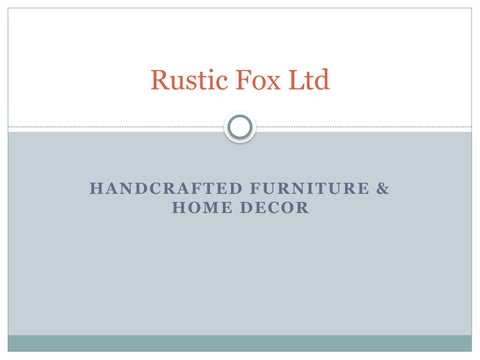 Rustic_Fox_Presentation