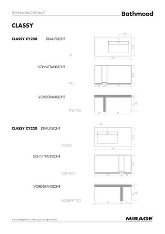 Schede Tecniche Bathmood - CLASSY - 德文 第 10 页
