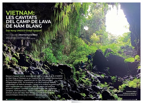 Viet Nam: Les cavitats del camp de lava de Nâm Blang (Revista Muntanya)
