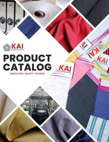 KAI KNITTING CORPORATION PRODUCT CATALOG