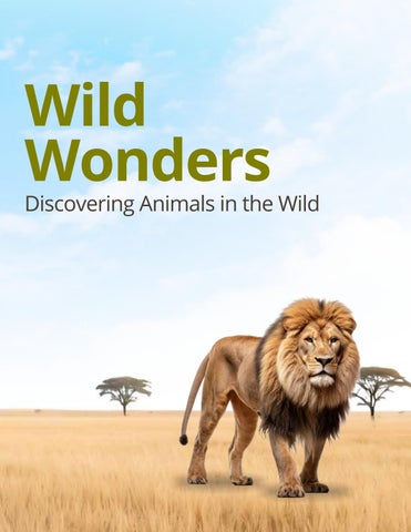 Wild Wonders "Discovering animals in the Wild
