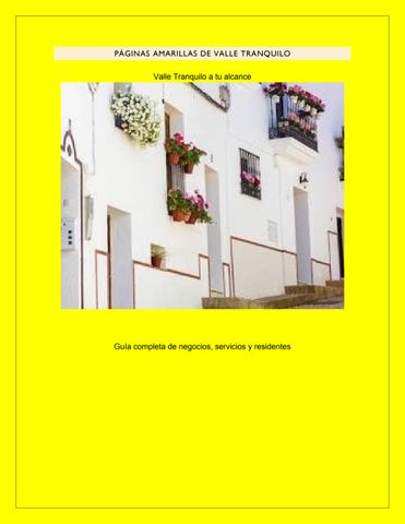 Directorio Empresarial de Valle Tranquilo