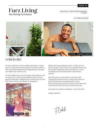 Furz Living the boring newletter 2nd Edition.