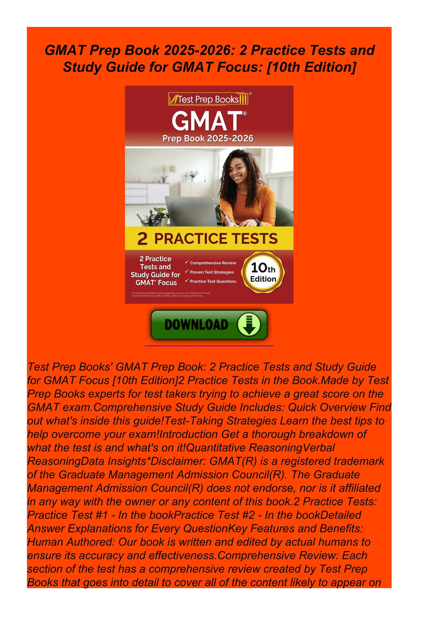 新品未使用 GMAT Official Guide 2024-2025 GMAT Official Guide 2024-2025: Book + Online Question Bank