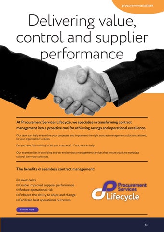 Procurement Matters 期 12 第 13 页