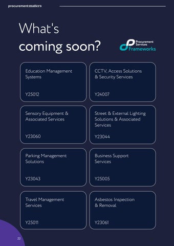 Procurement Matters 期 12 第 22 页