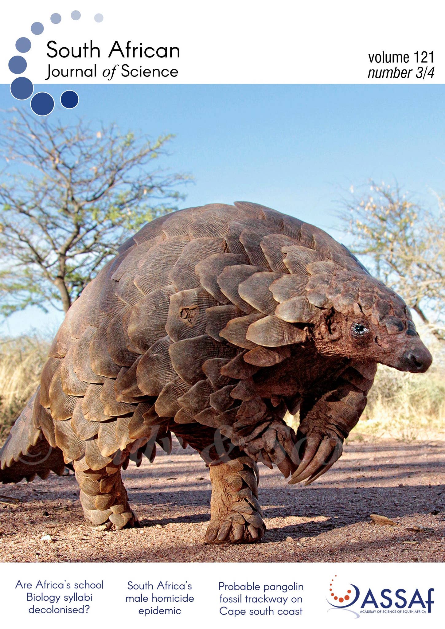 sayaページ South African Journal of Science Vol. 121 No. 3/4 by South African