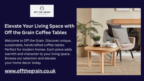 Handcrafted Solid Wood & Oak Coffee Tables – Off the Grain