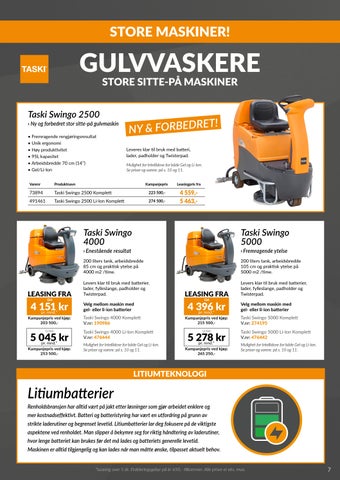 Norengros Lilleborg Renholdsmaskiner Kampanje vår sommer 2025 第 7 页