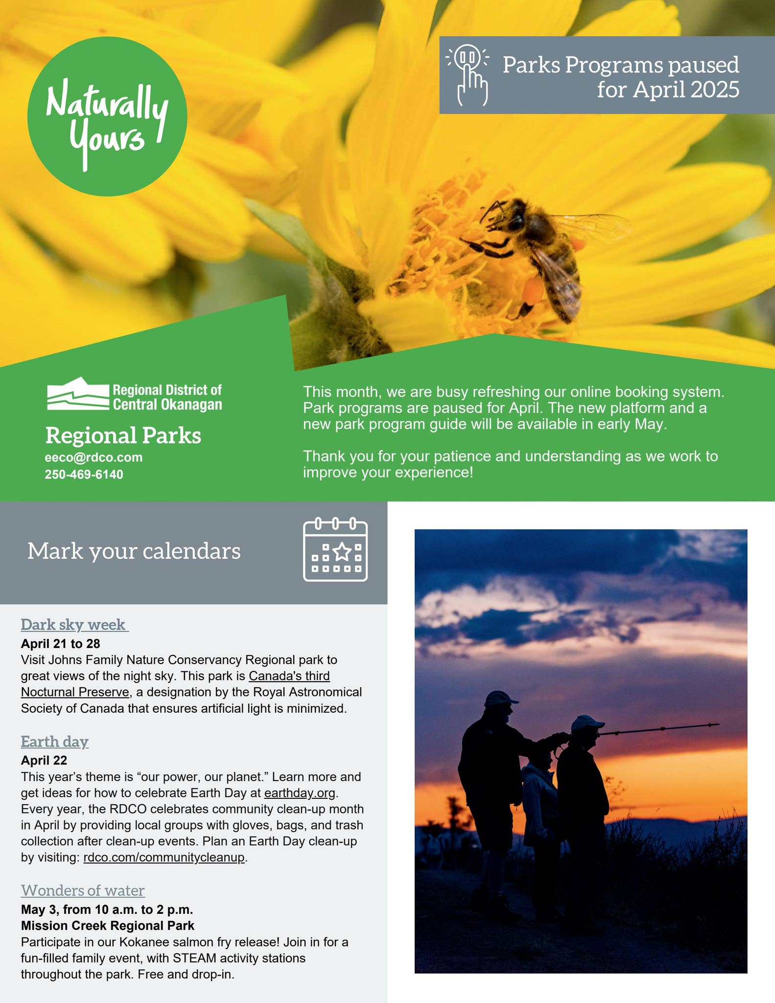 Parks Program Guide - April 2025 by RegionalDistrictCentralOkanagan - Issuu