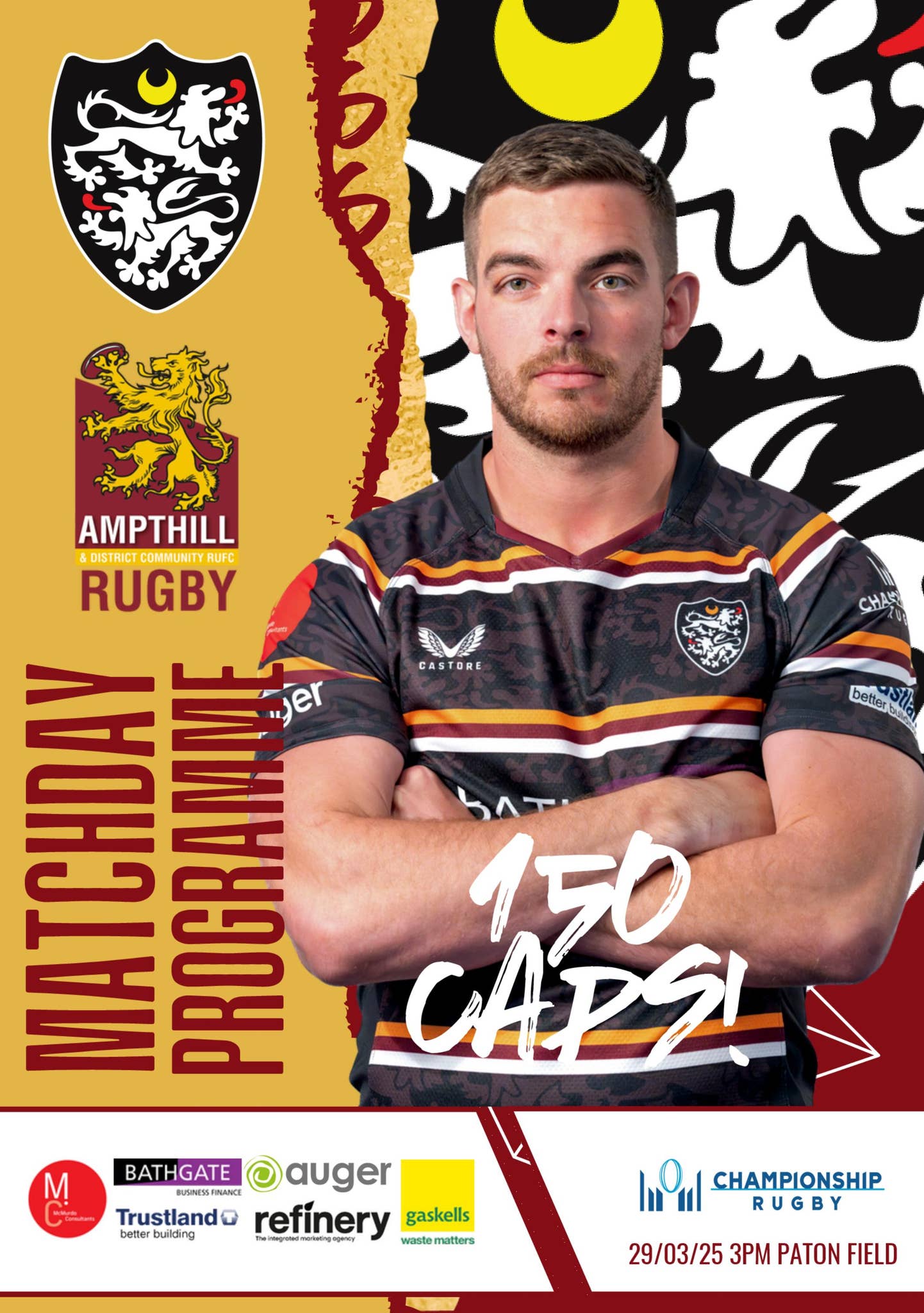 Caldy Vs Ampthill - Championship Rugby by Caldy Rugby Club - Issuu