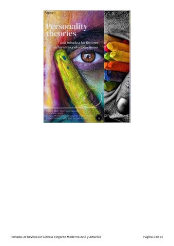 Portada De Revista De Ciencia Elegante Moderno Azul y Amarillo