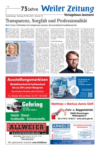 75 Jahre Weiler Zeitung 第 14 页