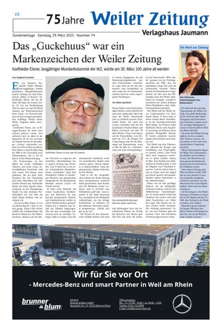 75 Jahre Weiler Zeitung 第 15 页
