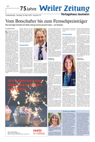 75 Jahre Weiler Zeitung 第 16 页