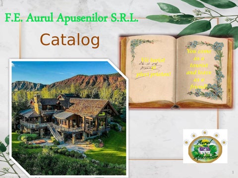 FE AURUL APUSENILOR _pentru sectiunea Cel mai bun catalog