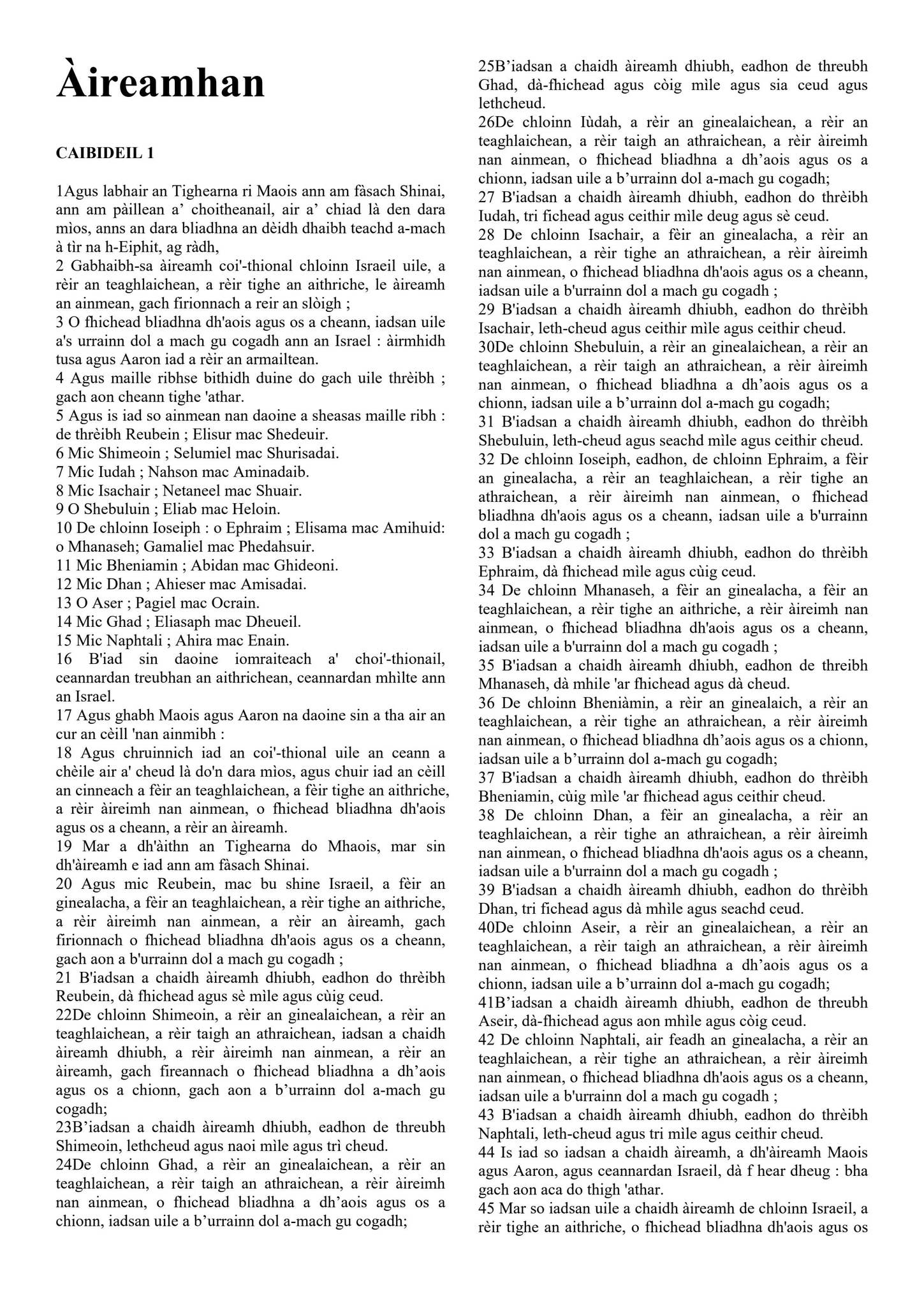 Gaelic Numbers Scottish Gaelic - The Book of Numbers by Filipino Tracts and Literature ...