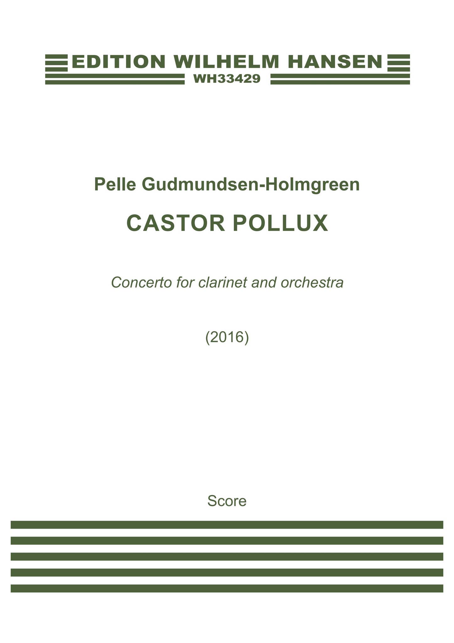 Pelle Gudmundsen-Holmgreen CASTOR POLLUX by ScoresOnDemand - Issuu