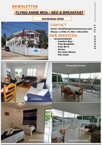 Flying Annie Moa - Accommodation Newsletter FINAL