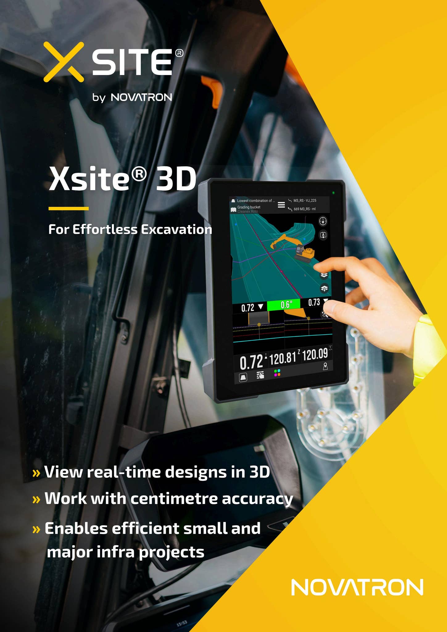Novatron Machine Control Xsite® 3D Machine Control System - For Effortless Excavation by ...